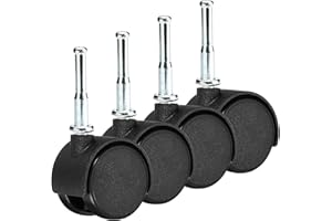 4-Pack Caster Wheels Compatible with Shop Vac Vacuum Cleaner, Durable and Easy to Install for Enhanced Mobility and Stability