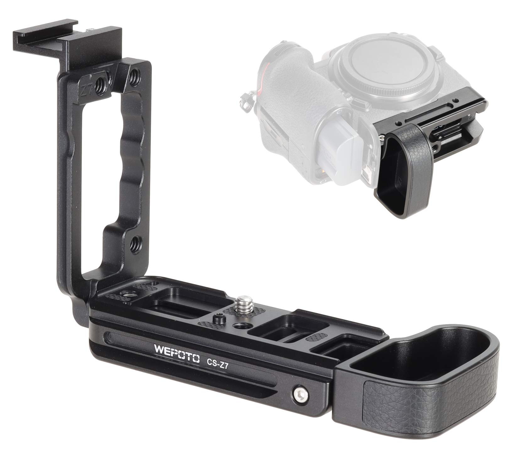 WEPOTO Z5 Z6 Z7 Z6II Z7II Camera Hand Grip Quick Release Plate QR Plate For Nikon Z5 Z6 Z7 Z6II Z7II Camera -80226-Z7L