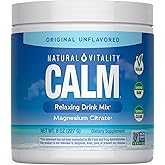 Natural Vitality MaxCalm Magnesium Powder | High Absorbable Ionic Glycinate and Citrate Formula | 8oz Unflavored Supplement