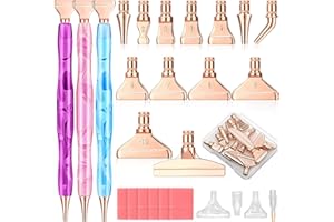 ZYNERY 40 PCS Diamond Painting Pens Kit, 13 PCS Stainless Steel Tips for Diamond Painting Accessories with 12 Clay, Diamond Art Pens 5D Diamond Painting Tools for DIY Craft (Rose Gold)