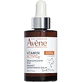 Avène Vitamin Activ Cg Radiance Concentrated Serum, Radiance Boosting Vitamin C Serum, powered by Vitamin Cg + Niacinamide + Bakuchiol, Visbily Reduce Wrinkles, Dark Spots & Fine Lines, 1 FL Oz