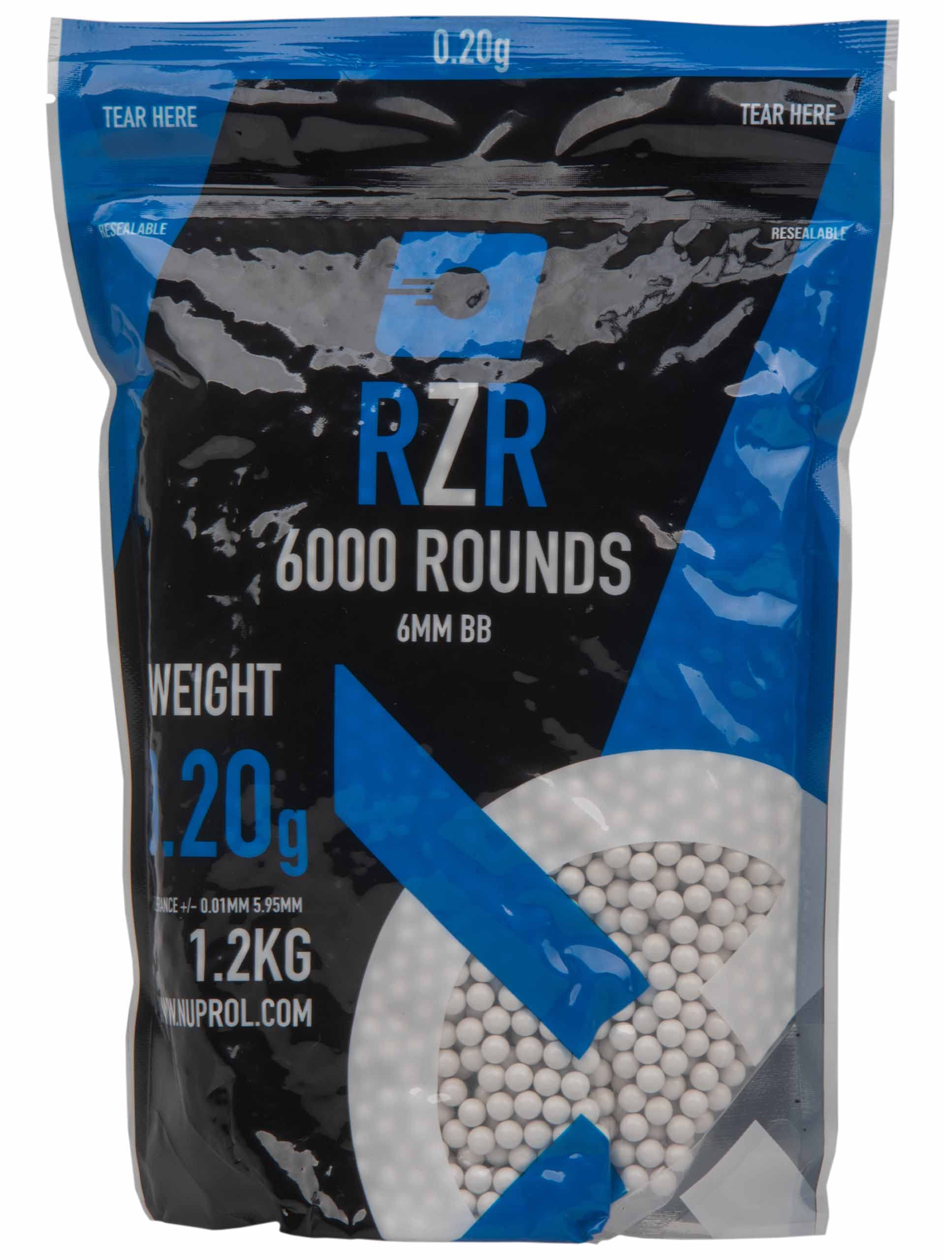 RZR 0.20g Precision 6mm BB x 6000rnd, White