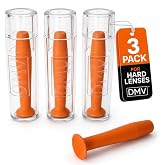 DMV Ultra Contact Lens Remover Tool Applicator Made in USA 3 Pack - Orange | Suction cup plunger for scleral, rigid gas permeable (RGP), and hard lenses, ideal for long nails. Not for soft lenses