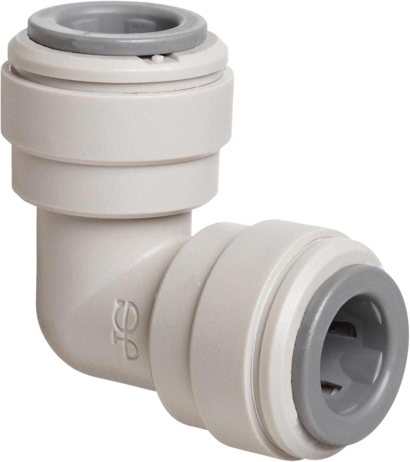 John Guest Equal Elbow 1/2 inch Tube OD x 1/2 inch Tube OD (one Supplied), Gray, 1/2" Tube OD