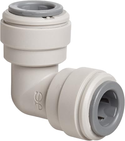 John Guest 1/2" Equal Elbow Tube OD Push-to-Connect Acetal Copolymer Fitting