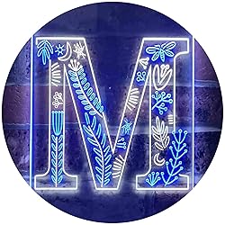 ADVPRO Letter M Initial Monogram Family Name Dual