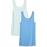 Amazon Essentials Women's Slim-Fit Tank Top, Pack of 2