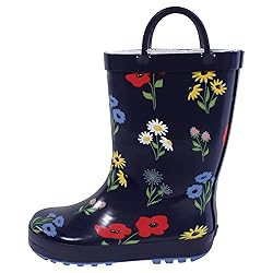 Hudson Baby Kids Rain Boots, Wildflower, 12 US