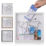MUXIUNT Travel Adventure Archive Shadow Box For