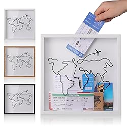 MUXIUNT Travel Adventure Archive Shadow Box For