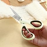 LIVINGO Scissors Set Titanium Blades Rubber Handles Office Crafting view 6