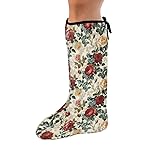 LedBack Floral Leg Cast Cover Vintage Roses Print