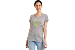 ZSOSBA METARINO Merino Wool T-Shirt Women Short Sleeve Lightweight Crew Neck Base Layer Tee Shirt for Hiking,Sport