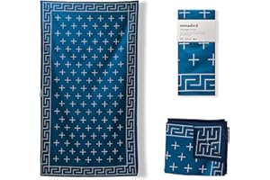Nomadix Ultralight Towel - Quick Dry & Super Lightweight - Perfect As A Pack Towel to Save On Space - Made with Recycled Materials - Barton Dark Blue - 30x54