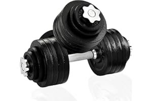 Yes4All Adjustable Dumbbell Set with Weight Plates/Connector - Exercise & Workout Equipment - Size Options 40lbs to 200lbs