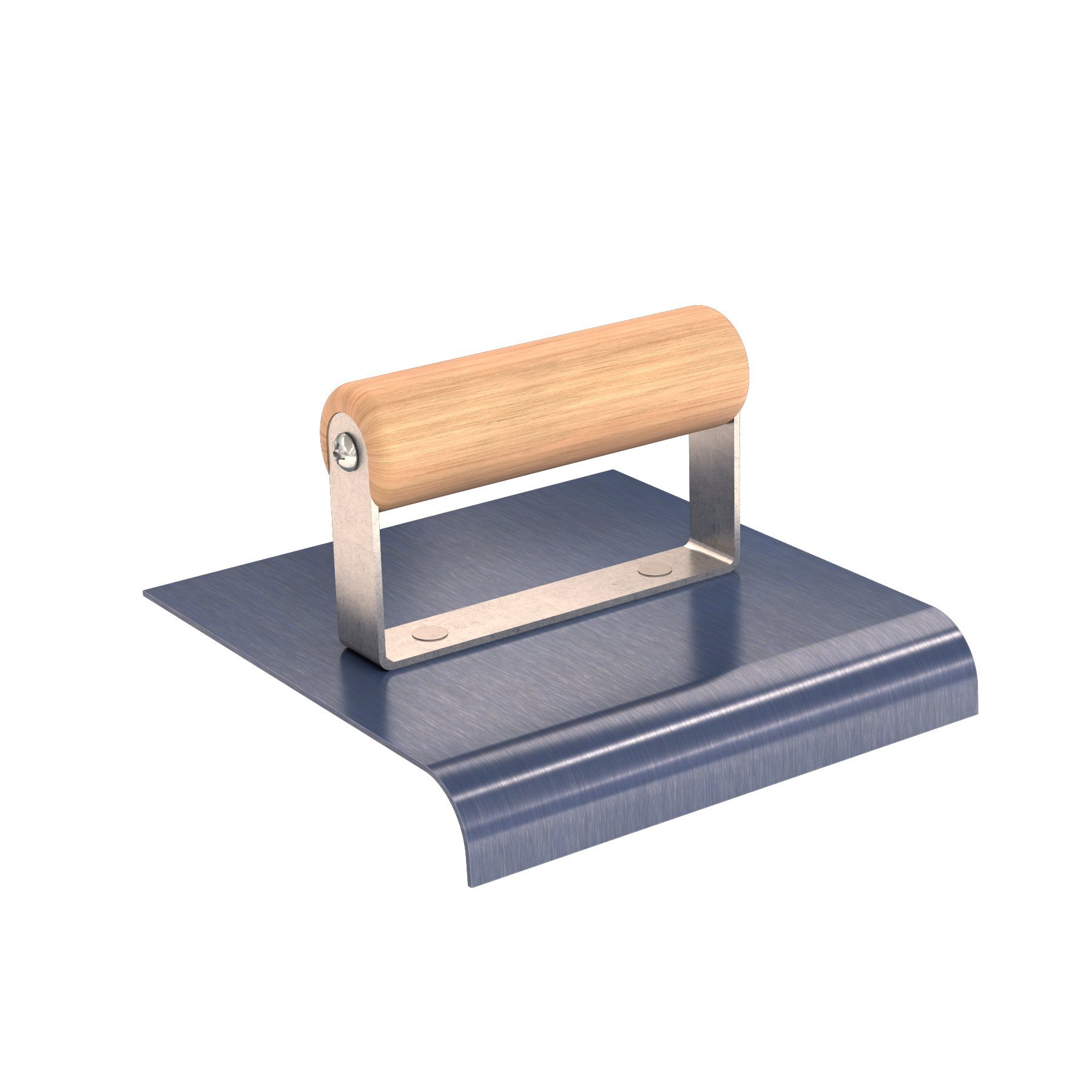 Bon 22-932 6 x 6-inch Wooden Handle Blue Steel Sidewalk Edger with 5/8-inch Radius and 7/8-inch Lip