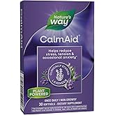 Nature's Way CalmAid, Helps Manage Stress and Tension*, Clinically Studied Lavender, Non-Drowsy, 30 Softgels