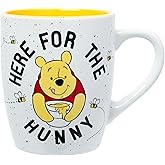 Silver Buffalo Winnie the Pooh Here for Hunny 25oz Jumbo Curved Ceramic Mug