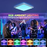 BLNAN RGB Ceiling Light with Remote 12 Inch 24W Dimmable White RGB Flush Mount view 3