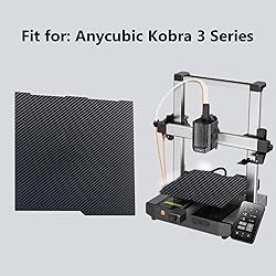 Kobra 3 3D Printer Double Sided Glossy PET Carbon