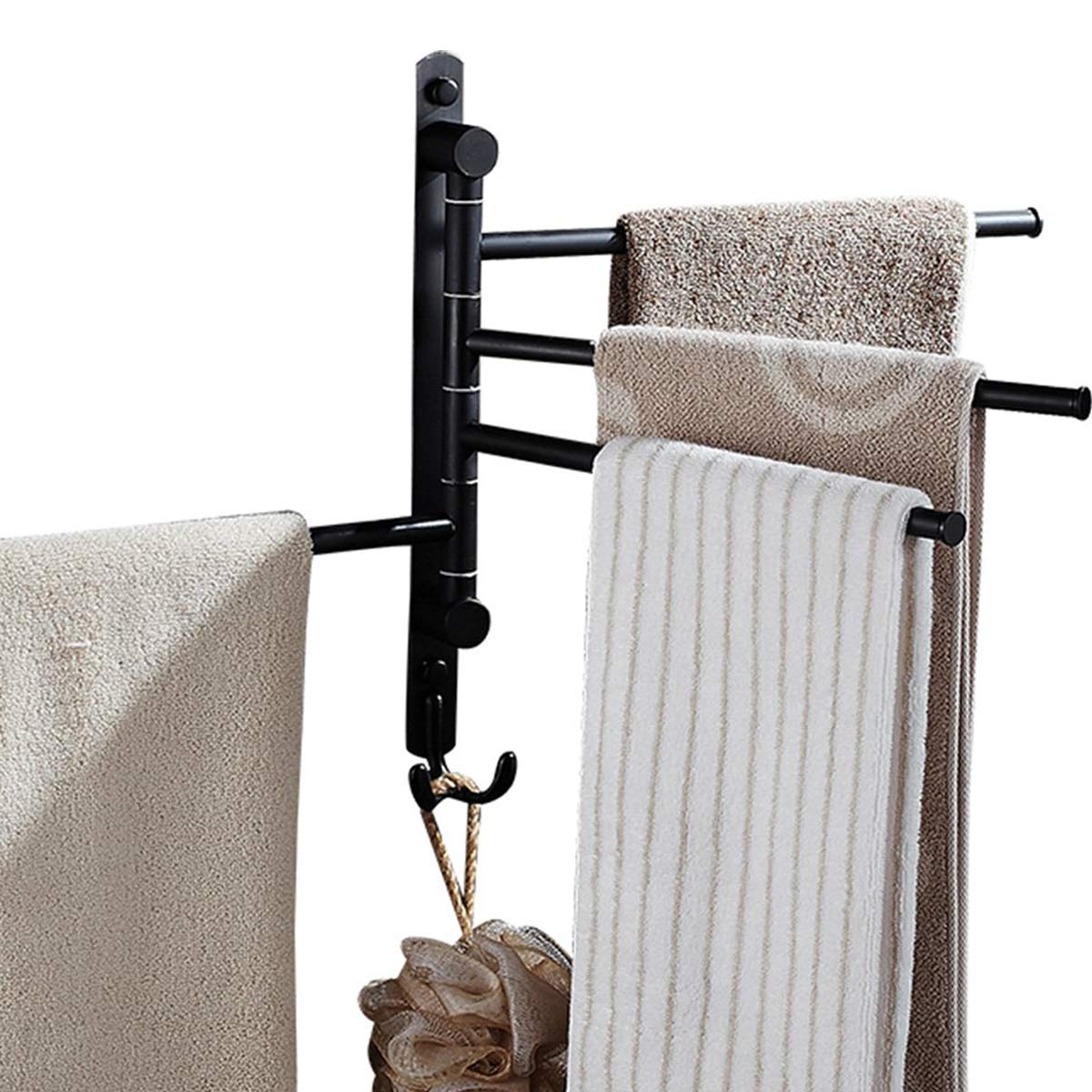 CBTONE Swing Out Towel Rack Wall Mounted Oil Rubbed Bronze Swivel Towel