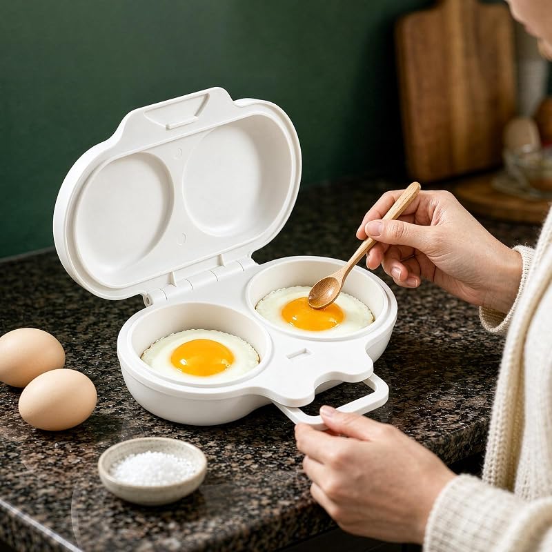 Ovos de caça furtiva para ovos de micro-ondas 2 cavidades