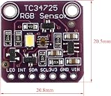 HALJIA TCS34725 RGB Color Sensor Light Recognition Module for Arduino view 5