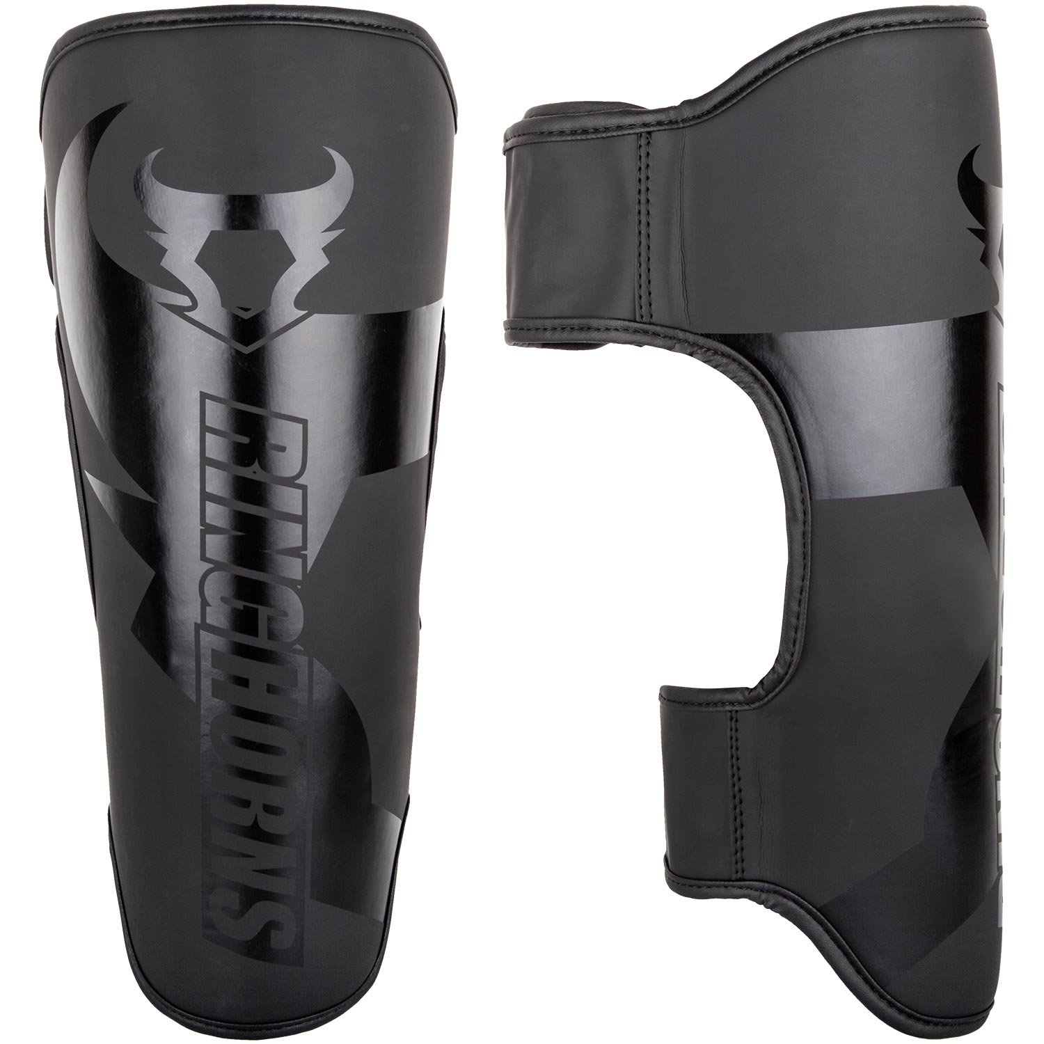 Ringhorns, Charger Shin Guards, Men's, M, Black/Black