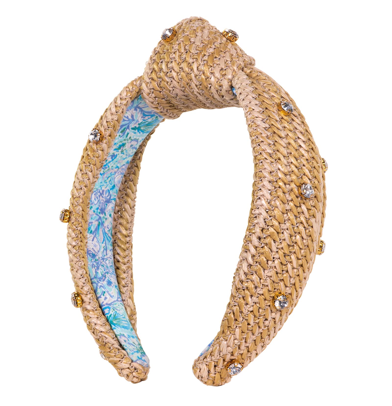 Photo 1 of **DIRTY**
Lilly Pulitzer Knotted Rhinestone Headband, Raffia Wide Headband, Cute Embellished Hair Accessories for Women & Girls, Soleil It On Me