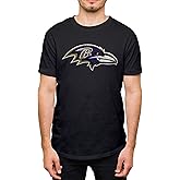 Hybrid Sports NFL - Baltimore Ravens - Distressed Team Logo - Men's and Women's Short Sleeve T-Shirt - Size Large Baltimore Ravens - Black