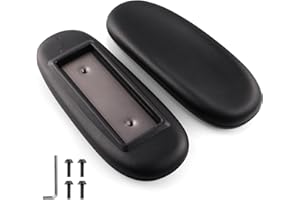 Fardtry Office Chair Armrest Replacement, PU Arm Pads Caps, Fit to Most Chairs with 4" Mounting Hole Distance, 1 Pair