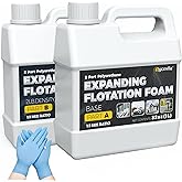 2 Lb Density Marine Expanding Foam Kit, 2 Part Flotation Foam Kit for Boat | Closed Cell Polyurethane Foam for Boat Flotation, Liquid Pour Foam for Reinforcement and Large Gap Filling, 2 Quart Kit