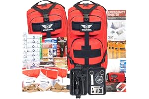 Stealth Angel Survival - 72 Hour Family Emergency Kit - 1-5 Person Survival Bag for Earthquakes, Hurricanes, and Other Natural Disasters