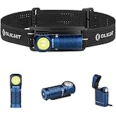 OLIGHT Perun 3 Mini Premium Headlamp 1250 Lumens with Type-C Charging Box, Rechargeable Headlight with Red Light Option,Perfect for Working, Hiking, Camping and Climbing (Midnight Blue)