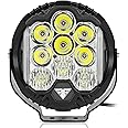 SHNJAUTO 8 Inch 100W LED Driving Light Compatible with Wrangler Offroad Vehicle ATV UTV Golf cart Lighting Trucks Pickup f150 Work Light, Pack of 1