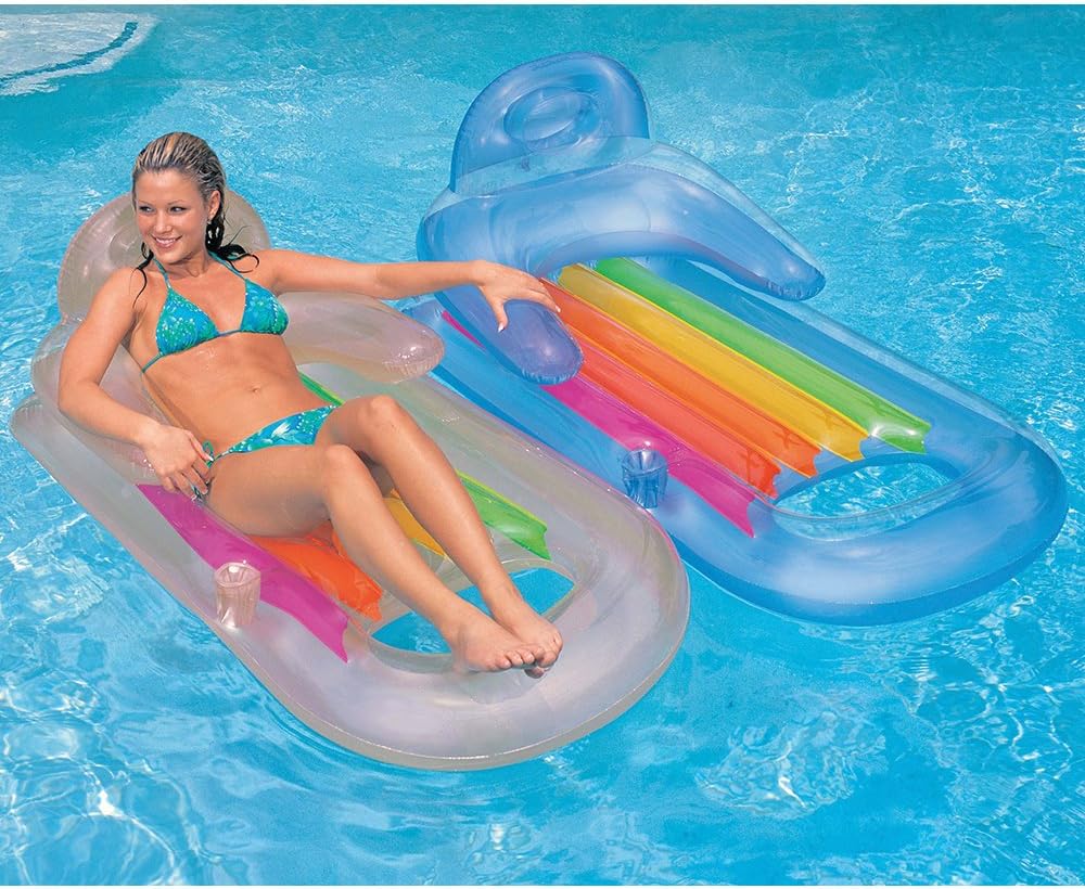 intex inflatable king kool pool lounge