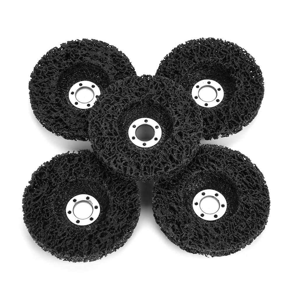 5Pcs 100mm Poly Strip Wheels, Angle Grinder Wheels Paint Rust Removal Discs for Angel Grinders Surface Polishing - Image 5