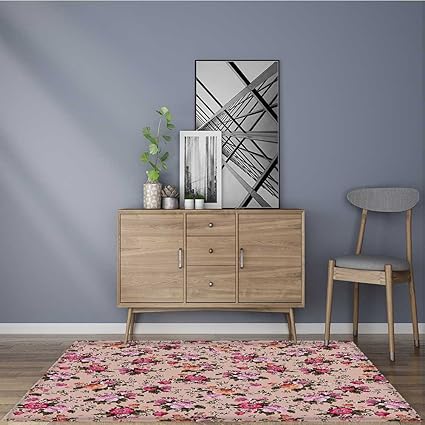 Amazon Com Extra Thick Comfortable Rug With Roses