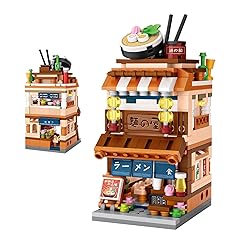 AXSDXA Japanese Street View Ramen Shop, 412PCS Mini