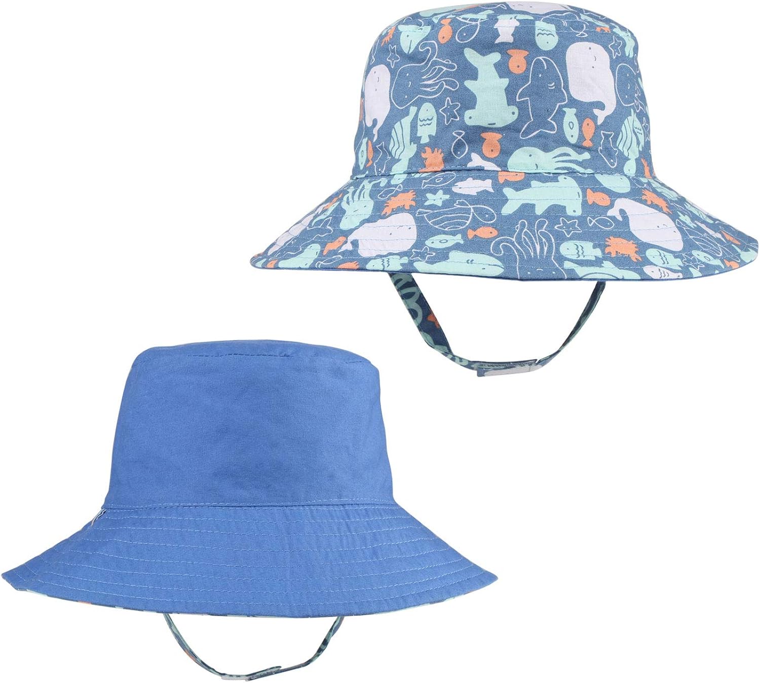 jerague Kids Toddler Baby Summer Bucket Sun Hat Breathable Adjustable Fisherman Hats