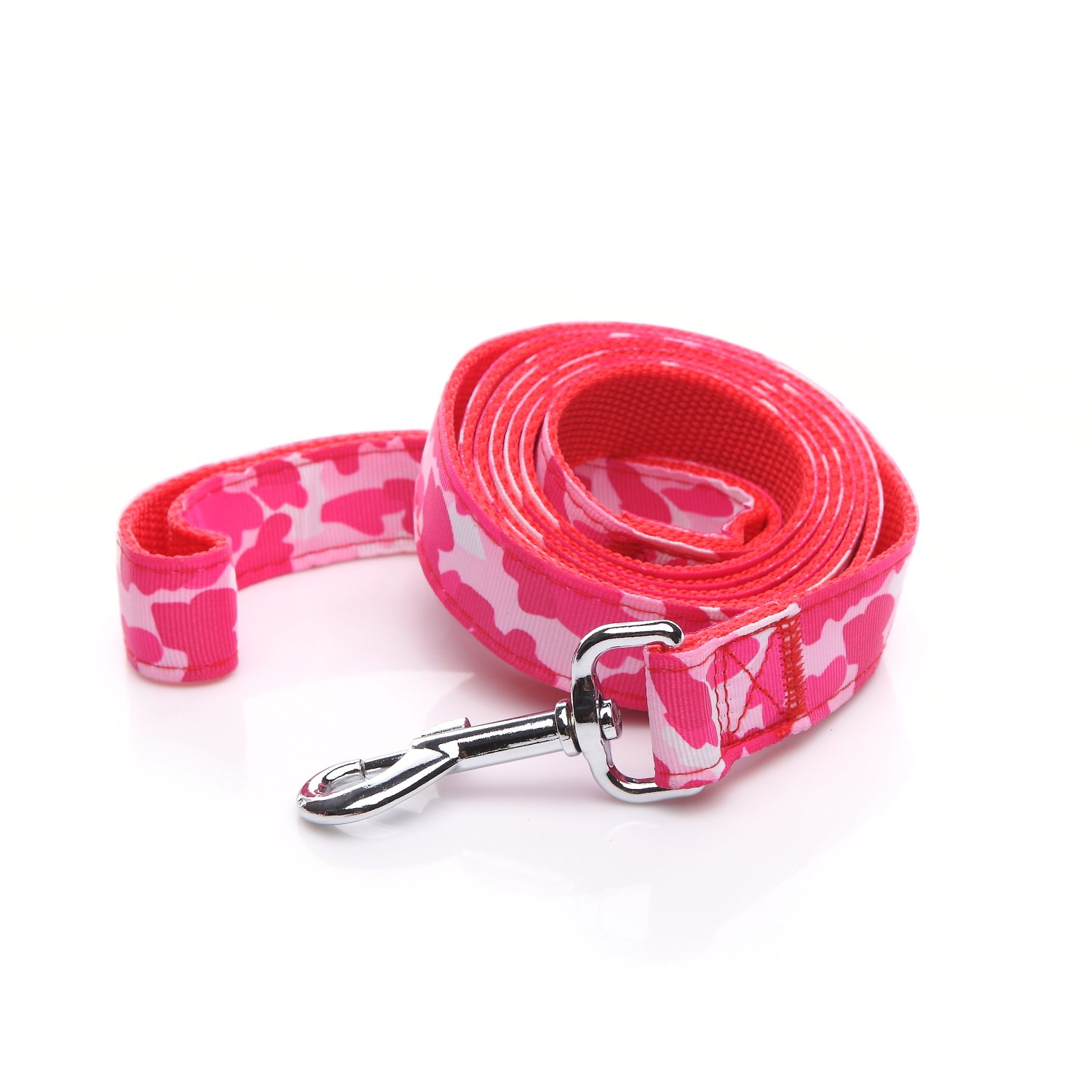 Heavy Duty Dog Leash, 4 FT/ 6 FT/ 10 FT Long, 1 Inch Wide, Nylon Camouflage Dog Leash for Small and Medium Dogs