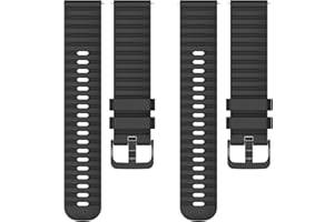 GLEENICE 2 Pack Compatible with Garmin Vivoactive 3 / Garmin Vivoactive 5 / Garmin Venu Sq, Quick Release 20mm for Garmin Venu 2 Plus/Garmin Forerunner 245/Forerunner 55 Watch Bands