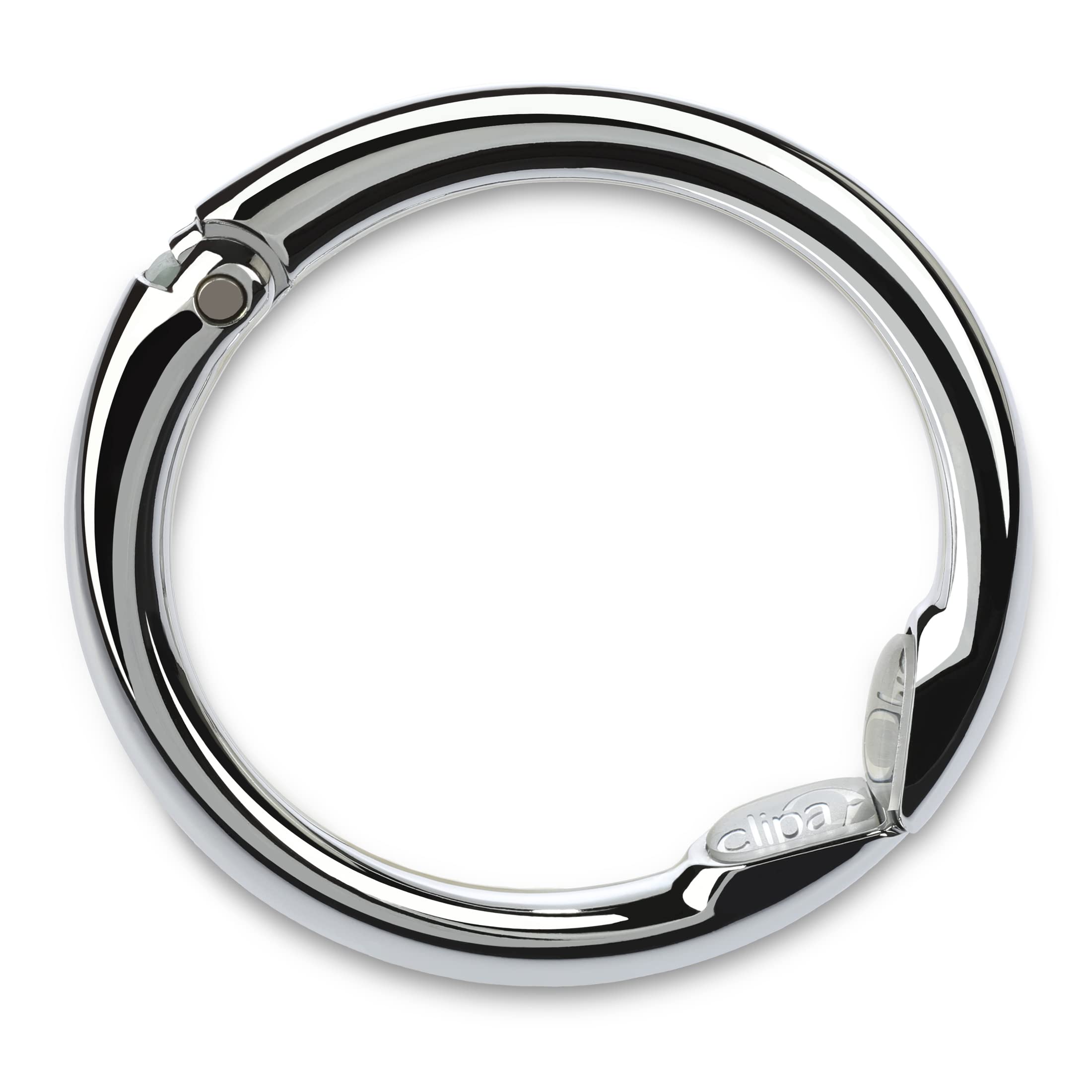 Clipa Purse Hanger โ Polished Silver - The Ring that Opens into a Hook and Hangs in Just 10 mm of Space, Holds 15 kg, 3 yr. Warranty