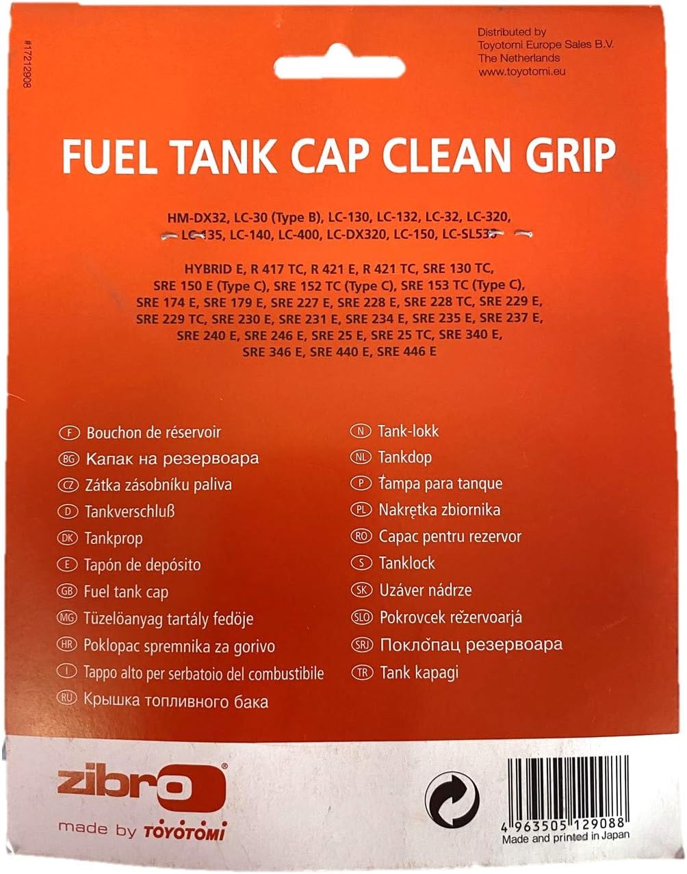 Zibro Cap with Ferrule for Tank Original Product for Zibro Fuel Stove/Toyotomi, Orange - Image 4