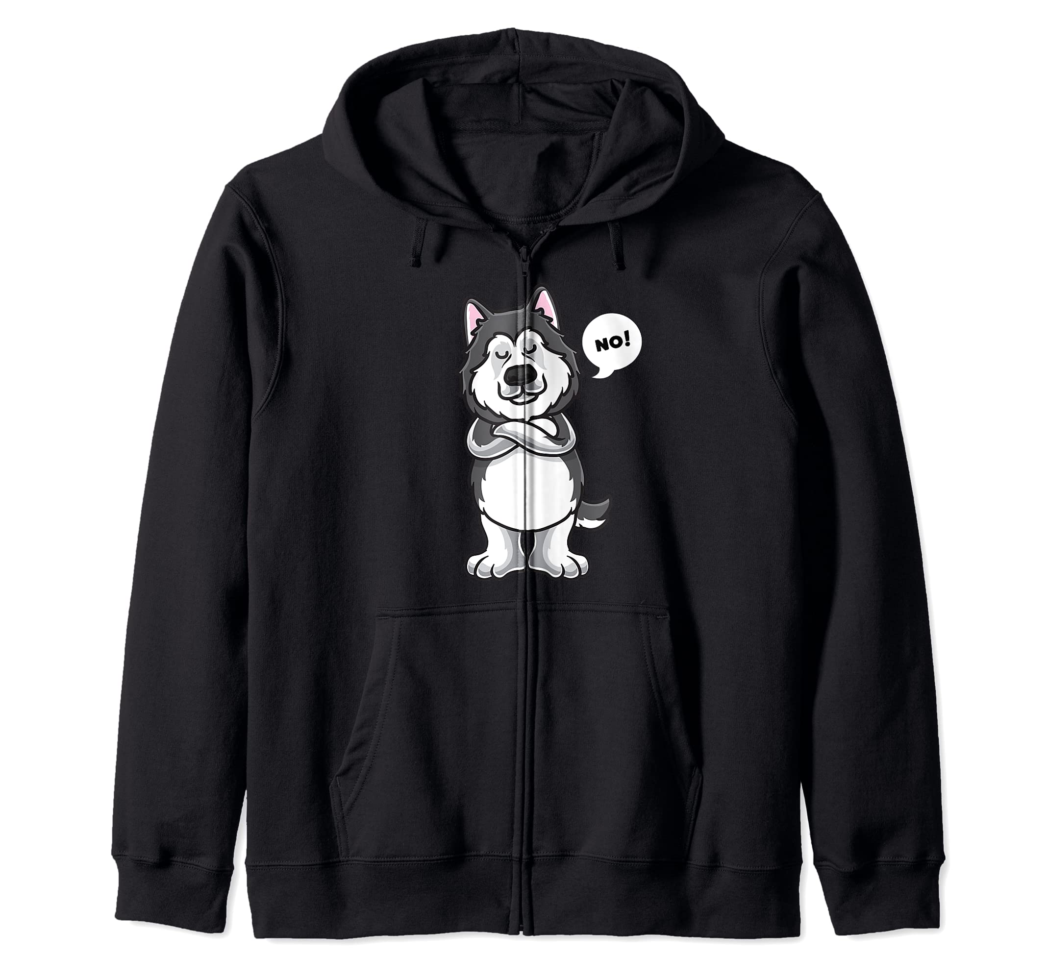 Alaskan Malamute funny Stubborn Dog Zip Hoodie