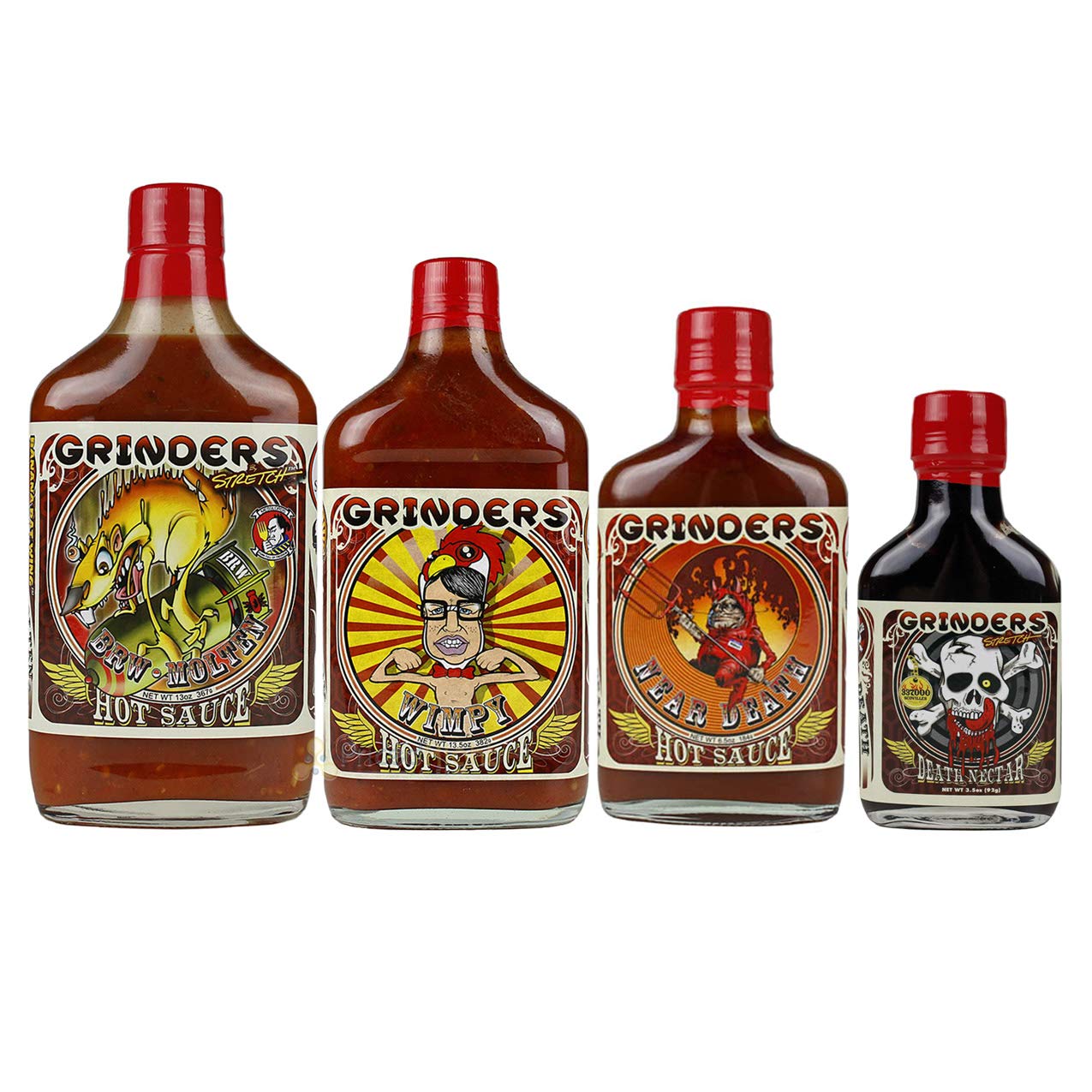 4 Pack Grinders Near Death Death Nectar Wimpy Sweet and