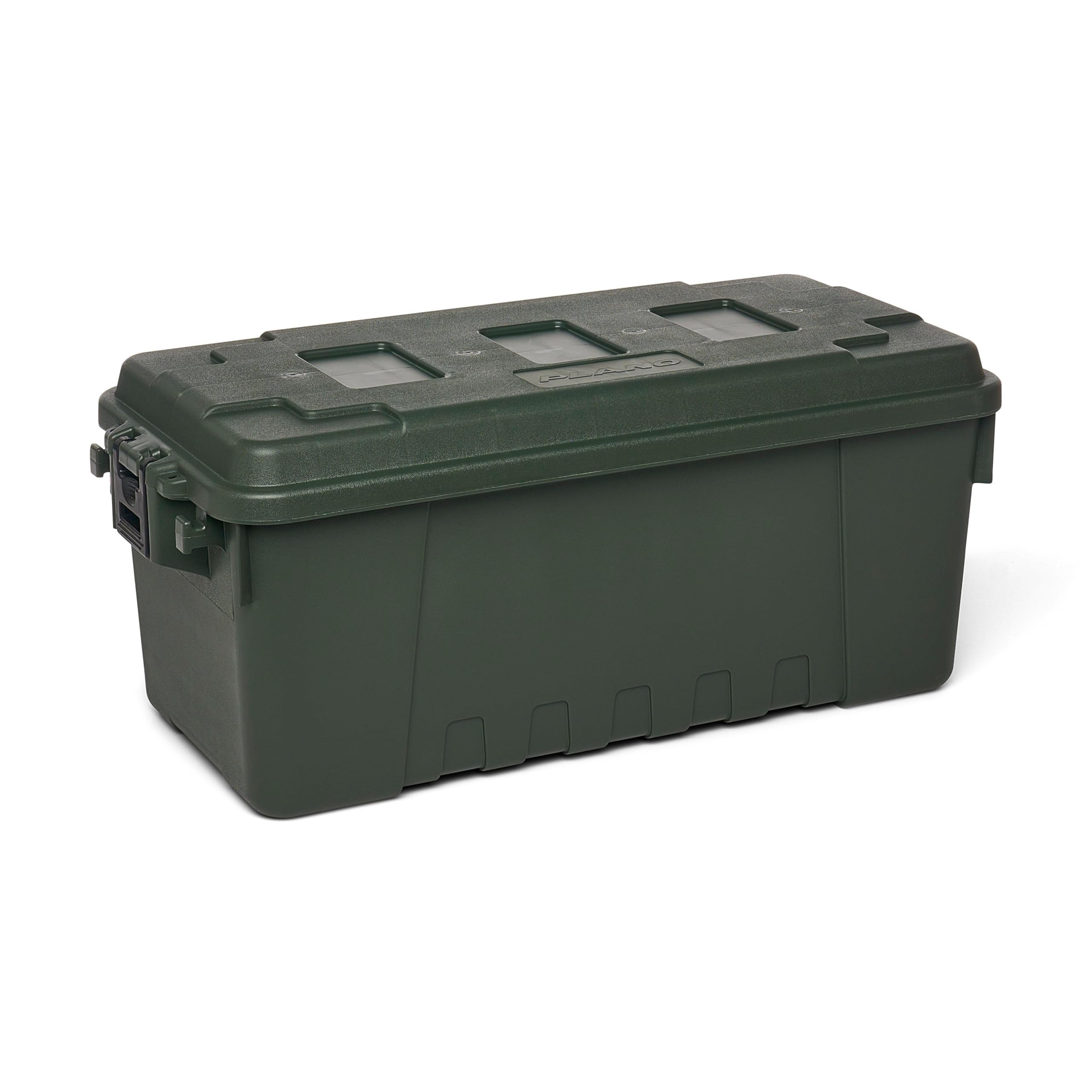 PLANO Sportsman's Trunk - Medium 64ltr,Olive Drap Green, Military-Grade Storage Box with Lid, Heavy Duty, Large, Camping & Army Storage Trunks, Perfect for Hunting, Paintball, Airsoft or Home Storage