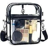 Gloppie Clear Bags for Women Stadium Approved Clear Crossbody Purse for Stadium Events Festival Concerts Bag