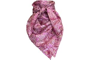 Wyoming Traders Frontier Calico Cowboy Wild Rag 100% Silk Scarf Bandana Multiple Colors 34.5"