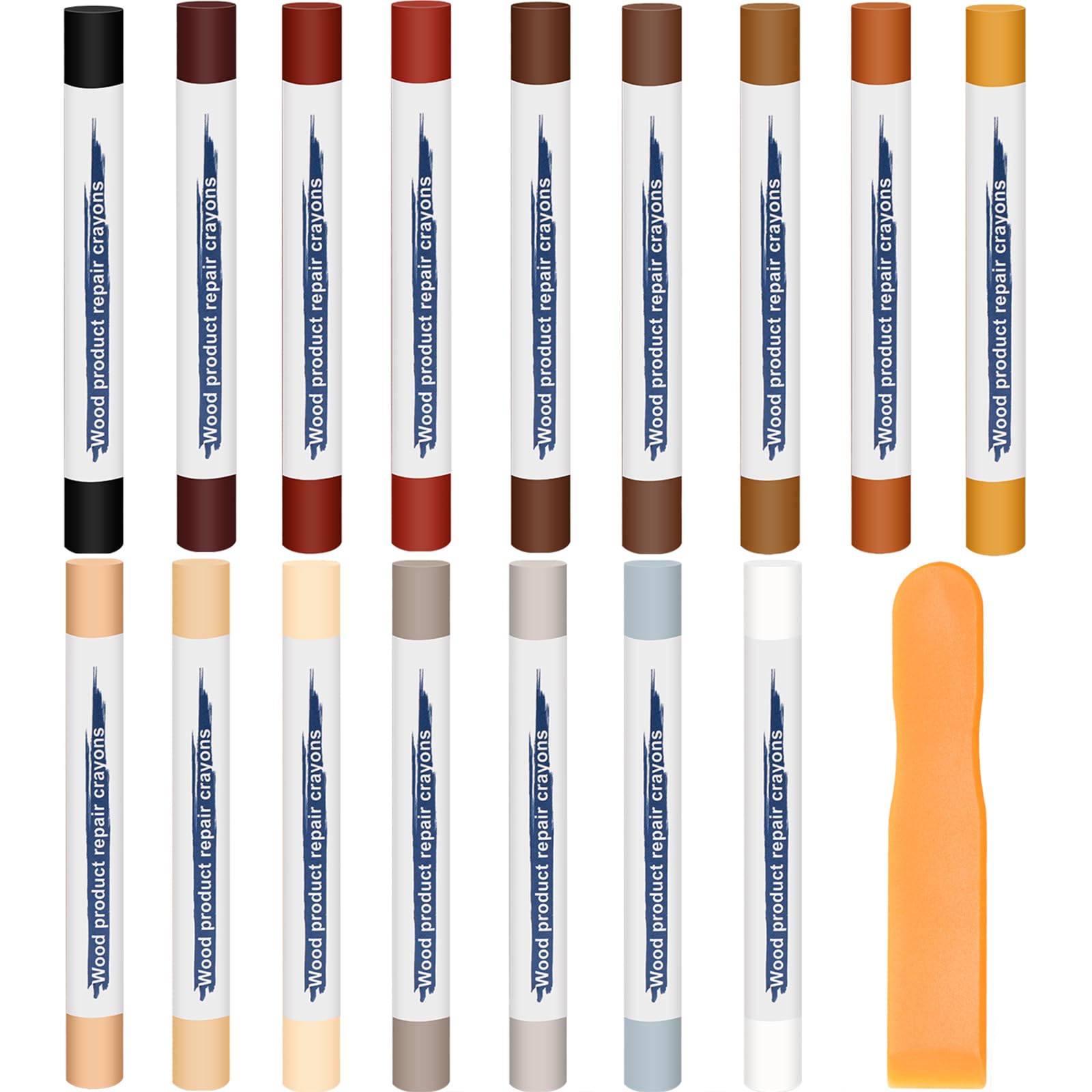Windspeed 16P Wood Filler Sticks, Colorful Furniture Repair Kit Wood Wax Sticks for Repairing Scratches Furniture